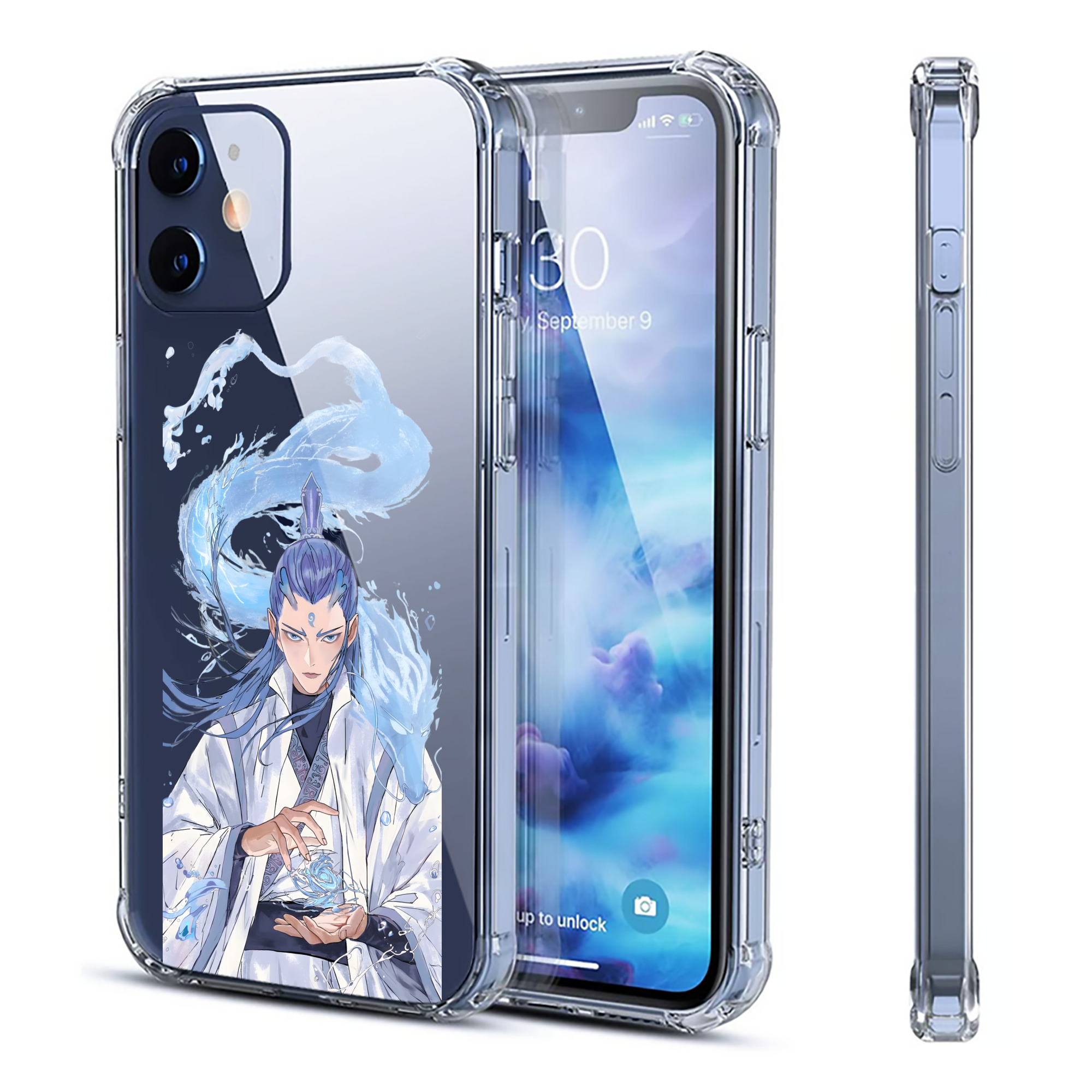（画像用） Ne Zha 2 ナタ 魔童の大暴れ 【iPhone 12シリーズ対応】透明スマホケース（クリアソフトケース）